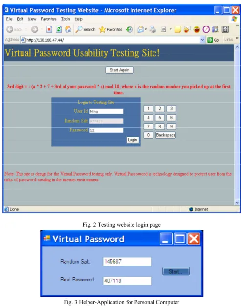 Fig. 2 Testing website login page 