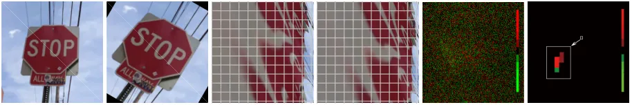 Figure 3: The 3rd and 4th charts are corresponding Log-polar coordinates of the 1st and 2nd images