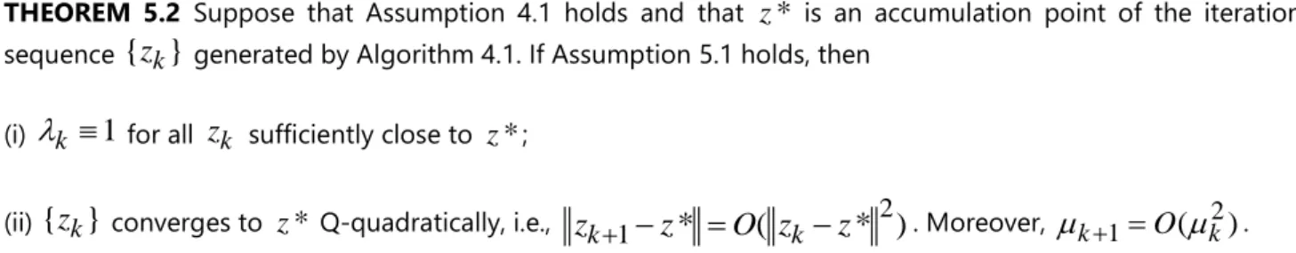 Table 1. Comparison of Algorithm 4.1 and SDPT3 for randomly generated SOCP problems 