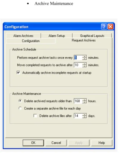 FIGURE 5. Request Archives Tab