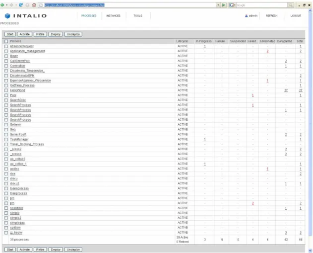 Figure 6. Intalio BPMS Server. 