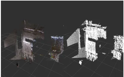 Figure 3.2: RGB topic (left) applied on monochrome depth topic (right).
