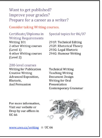 Figure 4. Advertisement copy for student newspaper.