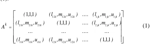 Fig. 1.  Triangular Fuzzy Number 