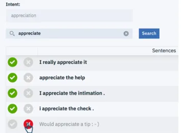 Figure 2: Search and label interface of the prototype system