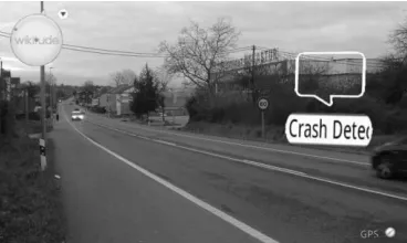 Fig. 6. AR Vehicle Crash Detector Application 