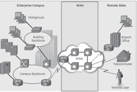 Figure 2-1  WANs Interconnect Users and LANs