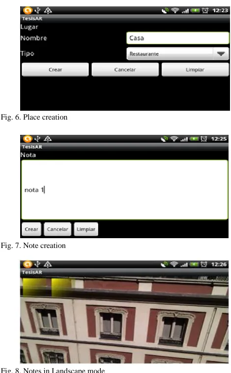 Fig. 6. Place creation  
