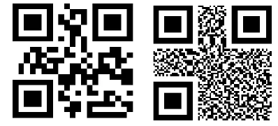 Fig. 15.  Images of 2D code. 