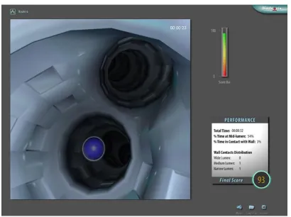 Figure 5. Simulator task 1: Basic Scope Manipulation (Simbionix, 2018a).