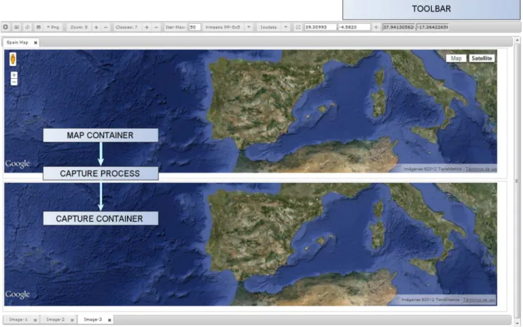 Fig. 5. Graphical user interface in the application.