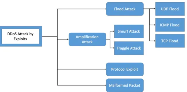 Figure 3. Classification of DDoS by Vulnerability Exploiting [31] 