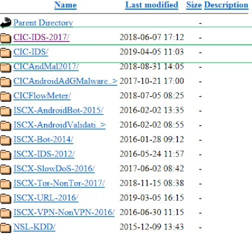 Figure 9. ISCX link content for CIC2017.  
