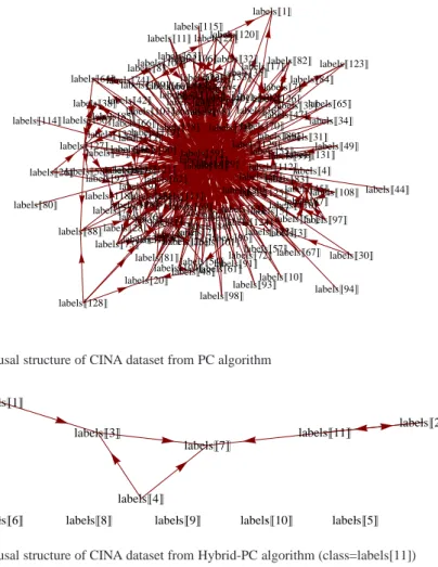 Fig. 6 Causal structure of CINA dataset from PC algorithm