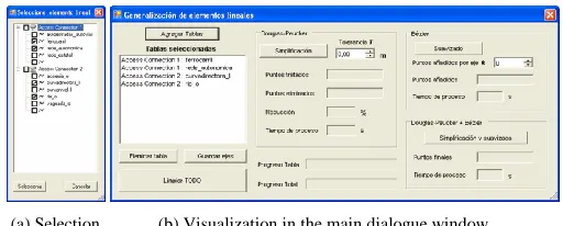 Fig. 6.  Selection tables from different DB. 