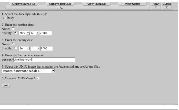 Figure 12-4 How to create a timeline file