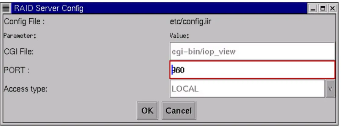 Figure 1-10. RAID Configuration Services Administration - Edit Configuration