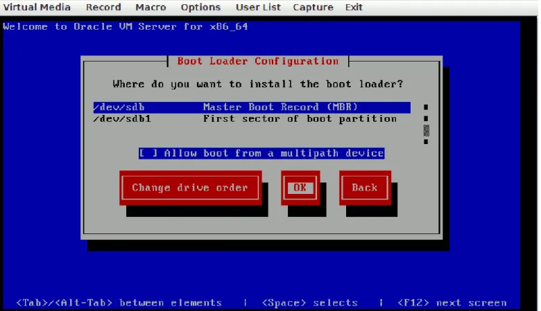 Figure 17 shows the Oracle VM Server Management Interface screen.