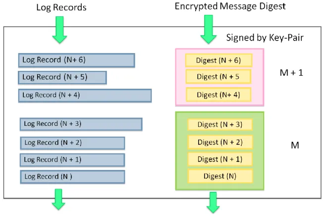 Fig. 6 Log Records and their Digests