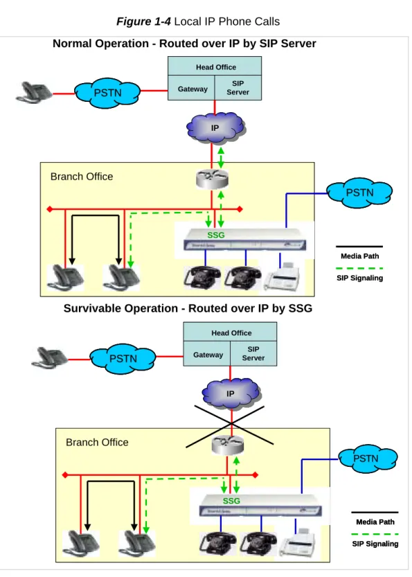Figure 1-4 Local IP Phone Calls