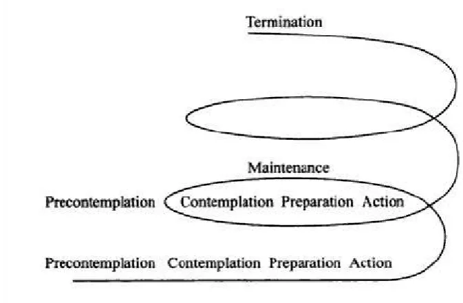 Figure 2.4: Successful behavior change spiral [9]   