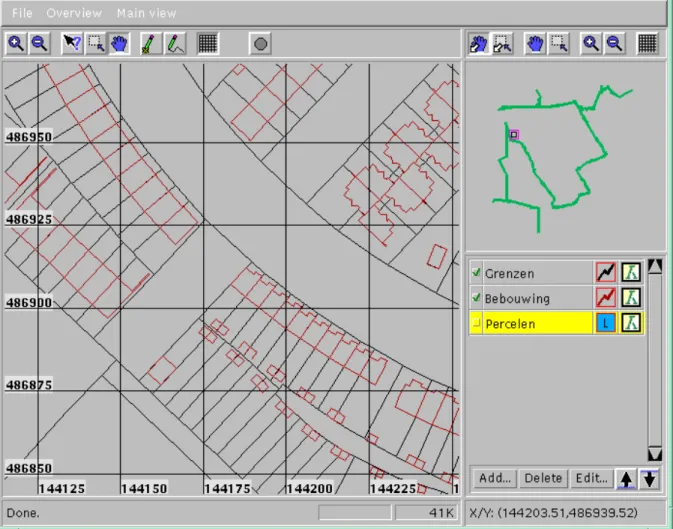 Figure 3: The standard GeoShop interface as started from the Kadaster