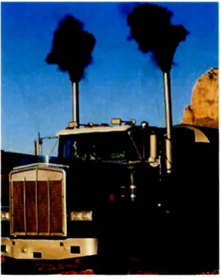 Figure 2: Emission of soot from a large 