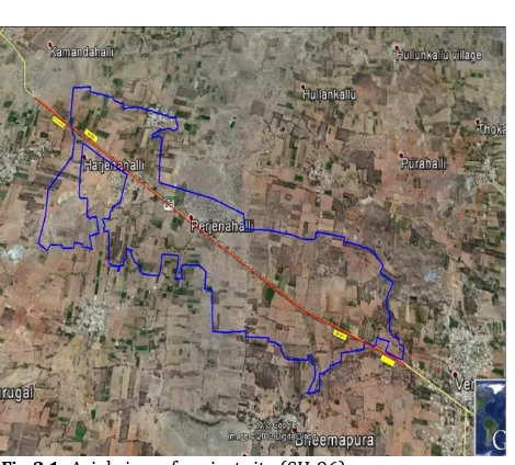 Fig 2.1: Arial view of project site (SH-96) 