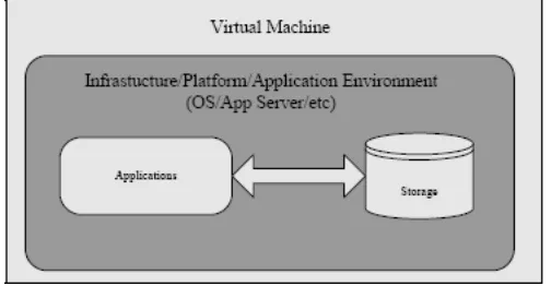 Figure 5: Virtual machine as infrastructure/platform[3] 