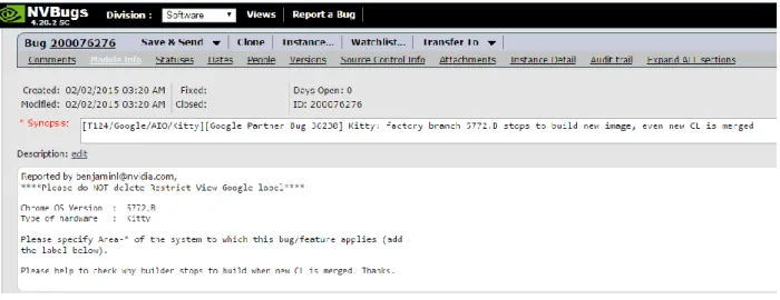 Figure 6: Sample mapping of NVIDIA Bug to Google Bug using Synopsis field  Reference: [53] 