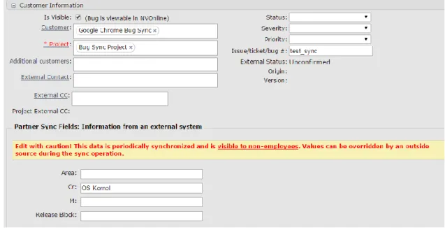 Figure 7: Customer Information Section for an NVIDIA Bug  Reference: [52] 