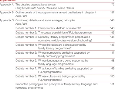 Figure 1  Development of family literacy practice in England 