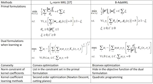 Figure 4.1: Comparison between a typical general MKL approach proposed in [37] and B-AdaMKL.