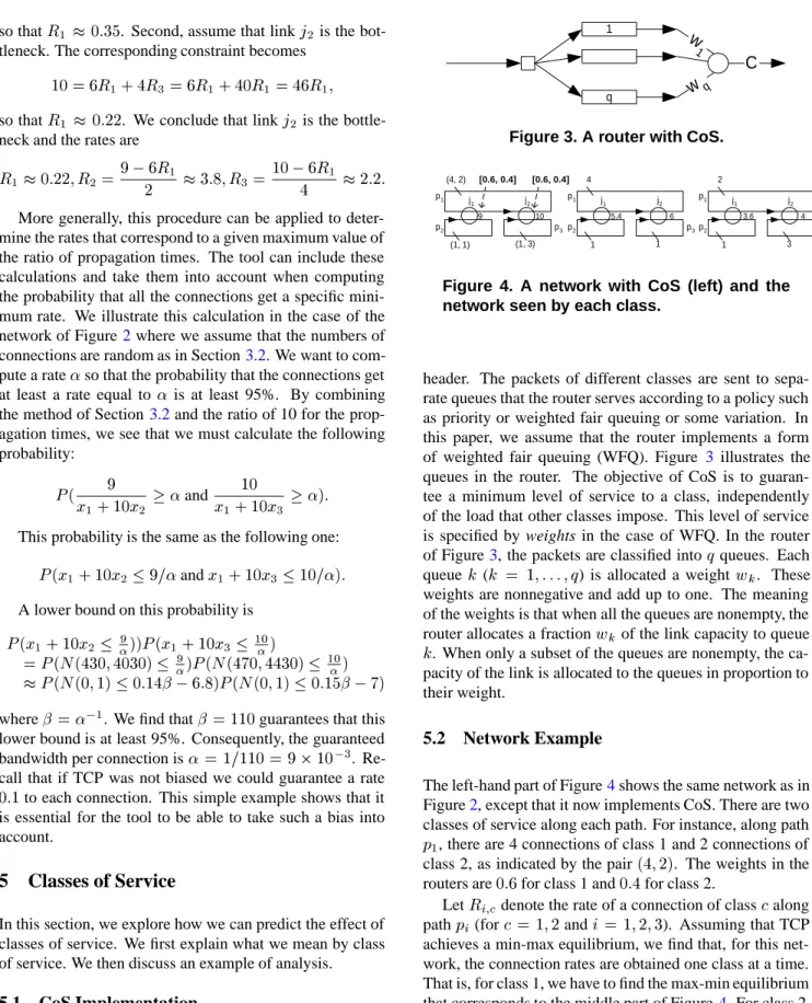 Figure 3. A router with CoS.