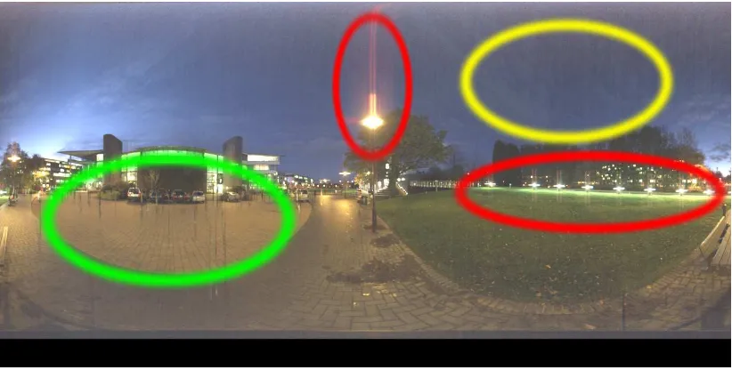 Figure 1.4: An example of HDR visualisation on a LDR monitor: on the left side an HDR image infalse colour