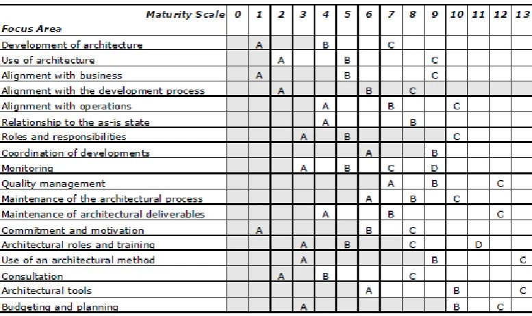 Figure 5 A focus area maturity model example [18] 