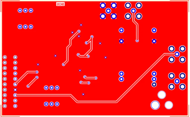 Fig. 36 The bottom layer of the PCB