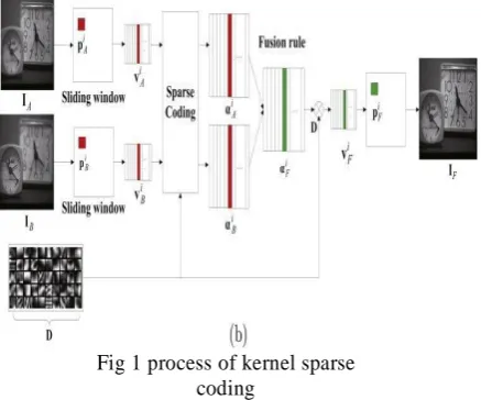 Fig 1 process of kernel sparse coding 