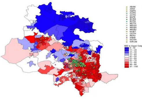Figure 2: Pupil addresses in relation to areas of multiple 