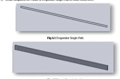Fig 4.1 Evaporator Single Path 