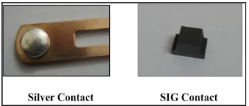 Figure 1. Silver / Silver Impregnated Graphite Contacts The reliability of metal-to-carbon relays is very poor