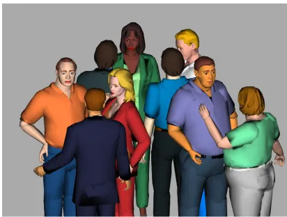 Figure 1: Natural conversation in a group.