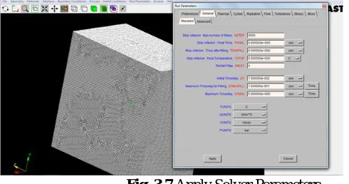 Fig. 3.4 Meshing in MeshCAST 