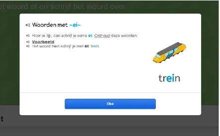 Figure 7. Example of a hint in Gynzy iPads 
