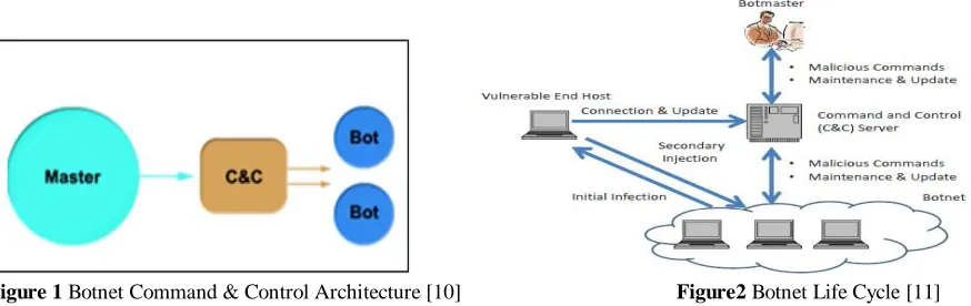 Figure 1         Botnet Command & Control Architecture [10]                                       Figure2 Botnet Life Cycle [11]  