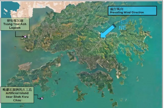 Figure 1 – Possible locations for development of the IWMF Phase 1. 