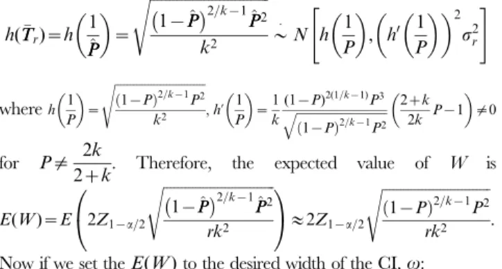 Table 1A presents the preliminary sample size r p computed with Eq. (5), and three other increments computed as r m10 ~r p z10, r m20 ~r p z20, and r m40 ~r p z40