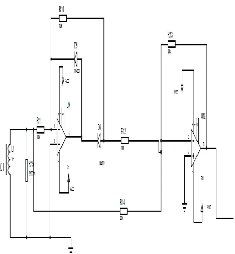 Fig 3: Circuit diagram of voltage sensor 