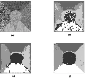 Fig.4  Segmentation comparisons using the K-NN with:- (a) LBP only, (b) Gabor filter only, (c) LBP and Gabor filter