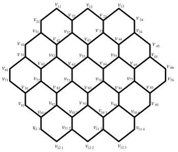 Fig 7.  Honeycomb network with addressing HC(3) 